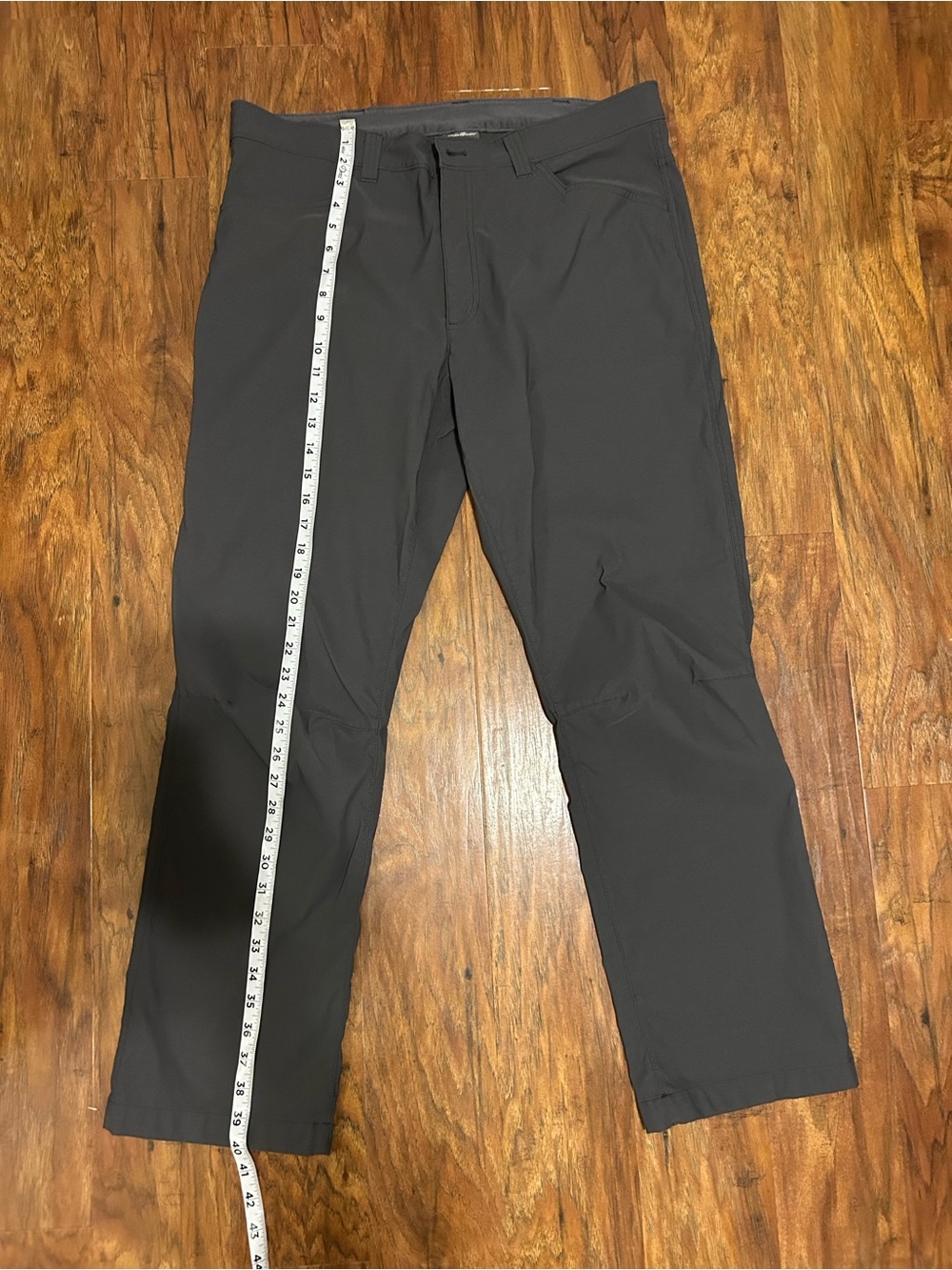 Men's Eddie Bauer Tech Pants Stretch Lightweight Moisture Wicking Comfort Grey - Picture 11 of 14